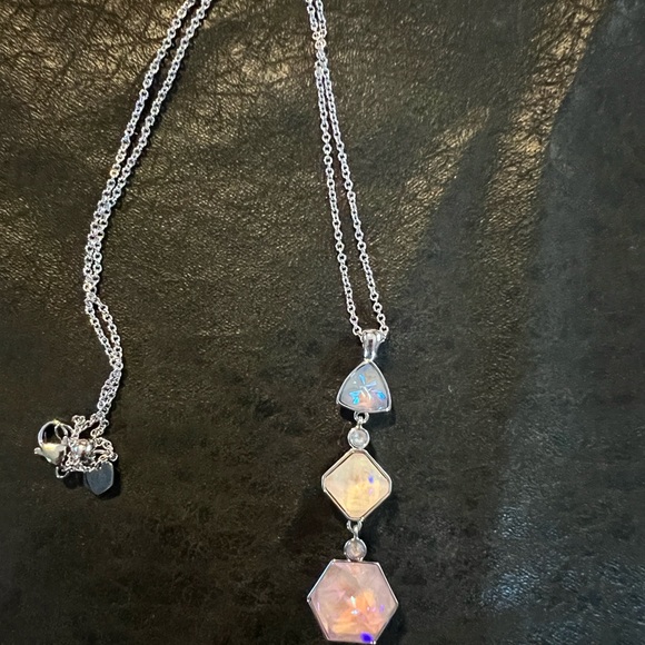 Touchstone Crystal Swarovski Crystals Pendant Necklace versatile long or short